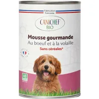 Canichef Bio Mousse Grain Free Pollo e Manzo per Cani - 400 g, Singola