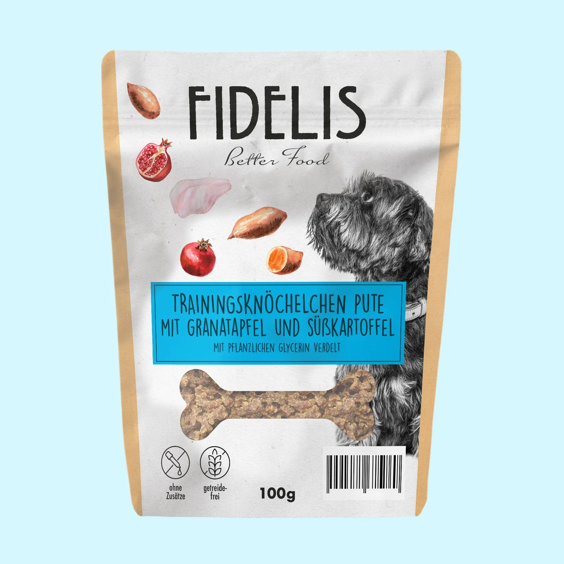 Training Treats Mini Os de Dinde à la grenade et à la patate douce (100g) – Arancione