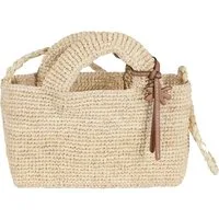 MANEBI Borsa Raffia New Sunset