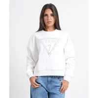 Felpa donna Guess logo triangolare grande