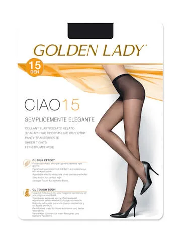 COLLANT DONNA GOLDEN LADY CIAO 15 – Nero · XS