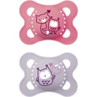 MAM Original Cat & Owl Design 2–6M Napp – 2 st