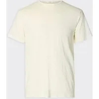 Selected Homme T-Shirt Bet Linen Egret – Uomo