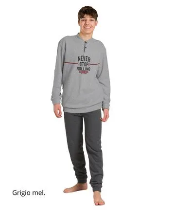 Pigiama da ragazzo in CALDO cotone lanato Martellina M4010 – Bambino