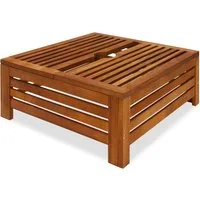 Parasolvoet hoes Bruin Acaciahout  FSC®-gecertificeerd 62x62x26cm – 62x25x62cm