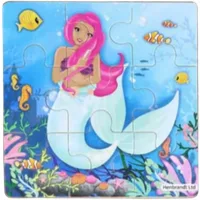 Fun Toys Mermaids Jigsaw Wooden Puzzle Assorted 11 cm – 1 Pc – Bambino