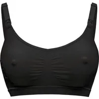 Soutien-gorge Medela Keep Cool - Soutien-gorge d'allaitement sans coutures - Soutien-gorge de grossesse avec 2 zones respirantes - Tissu Soft Touch - Noir - Taille XL