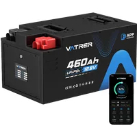Vatrer 12V 460AH LiFePO4 Lithium Battery for RV, VAN, Motorhome, Trailer and Camper