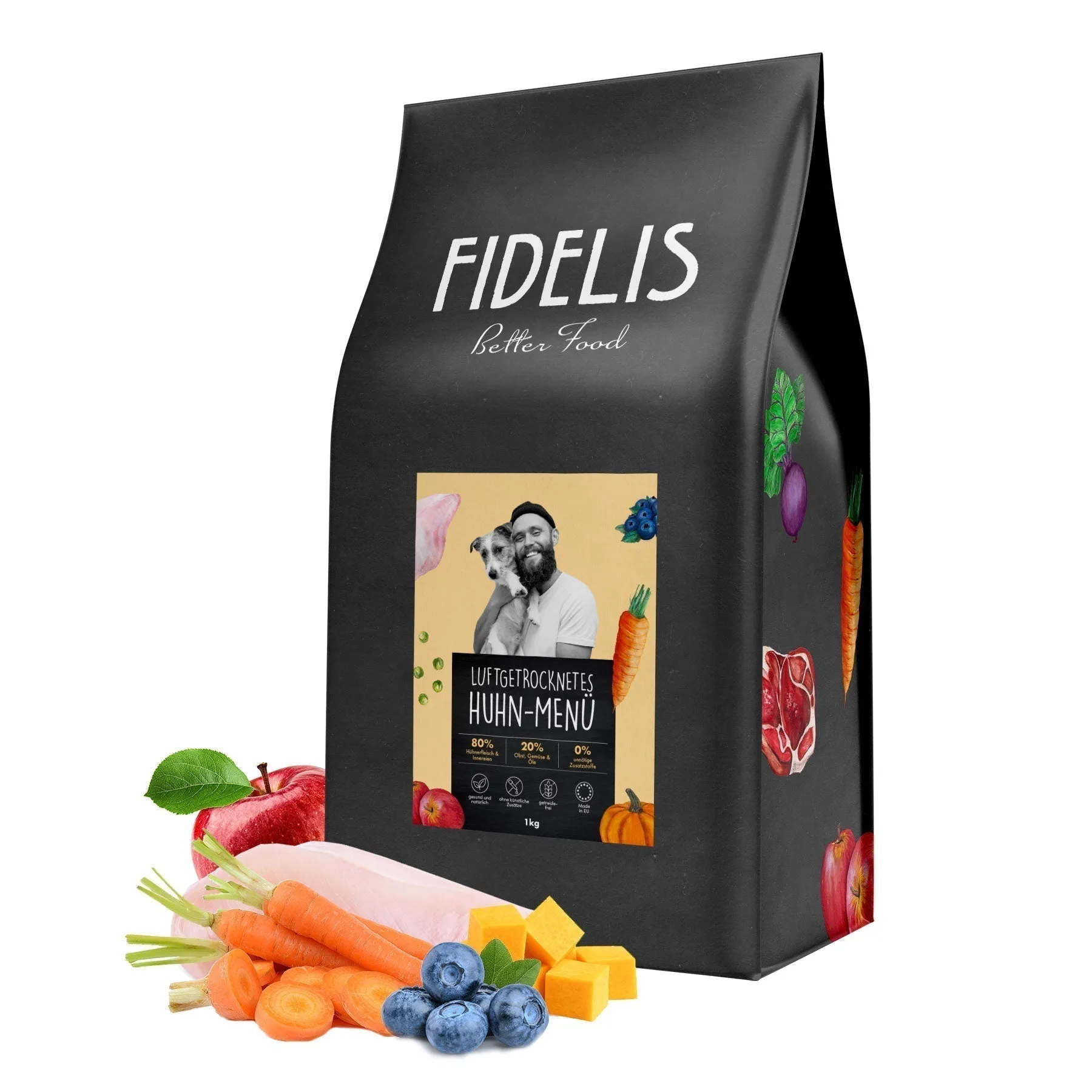 getrocknetes Hühnchen-Menü (70g-Probe) – L