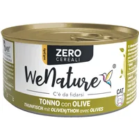 WeNature Zero Cereali Tonno con Olive per Gatti - 85 g, Singola