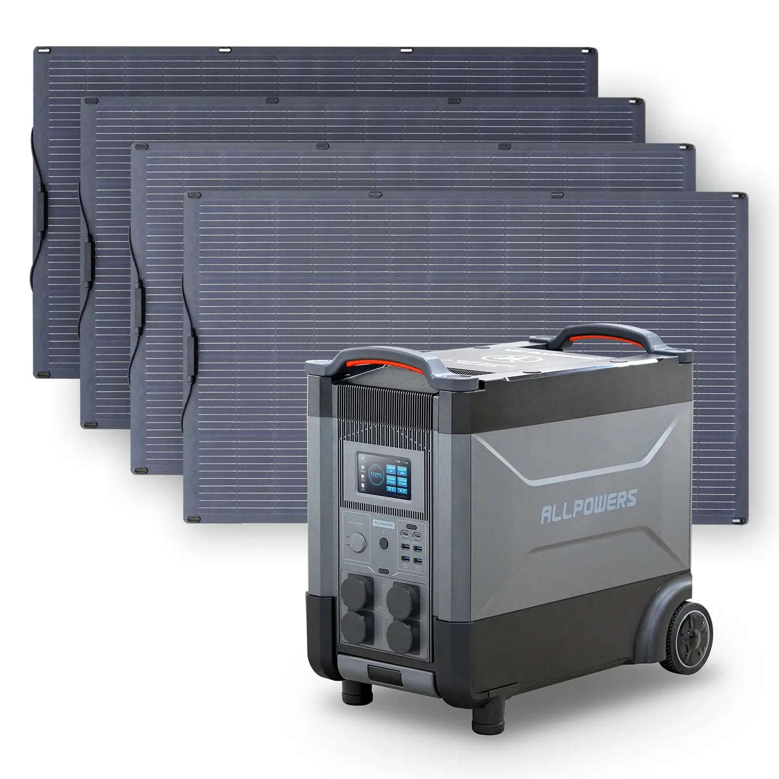 ALLPOWERS 4000W Generatore Solare R4000 con FV200W Flessibile - R4000+4PCS SF200 FV 200W