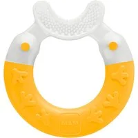 Anello da dentizione MAM "Mordere e spazzolare" - Giallo – Bambino