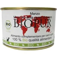 Biopur Pur Muscolo di Manzo Umido per Cani e Gatti - 400 g, Singola