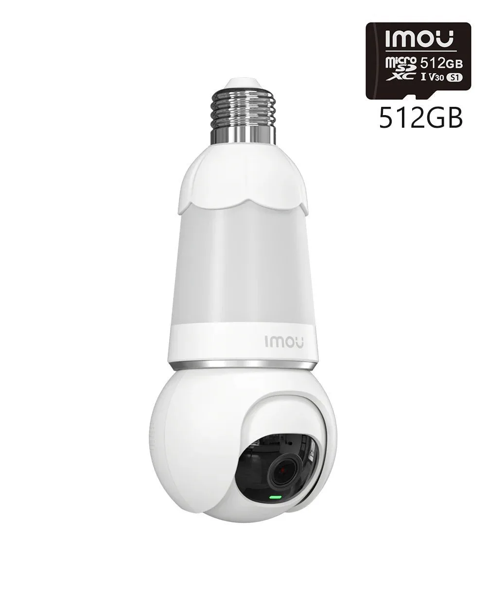 Bulb Cam 5MP/3MP for E26/E27 Socket - 5MP 3K / + 512GB Memory Card – Unisex