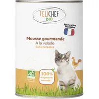Felichef Mousse Grain Free al Pollo per Gatti - 400 g, Singola