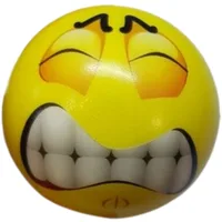 Squishy Emoji Stress Relief Squeeze Ball - 6.3 cm - Assorted Faces