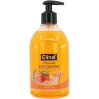 Elina Med Peach Cream Liquid Soap – 500 ml