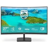Philips monitor curvo gaming 271e1sca , adaptive sync 75 hz, va led 27``, 1920 x 1080 fhd, 4 ms, hdmi, vga, casse integrate, flicker free, low blue light, vesa, nero