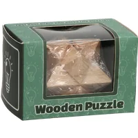 Johntoy Wooden Brain Teaser Puzzle - Assorted