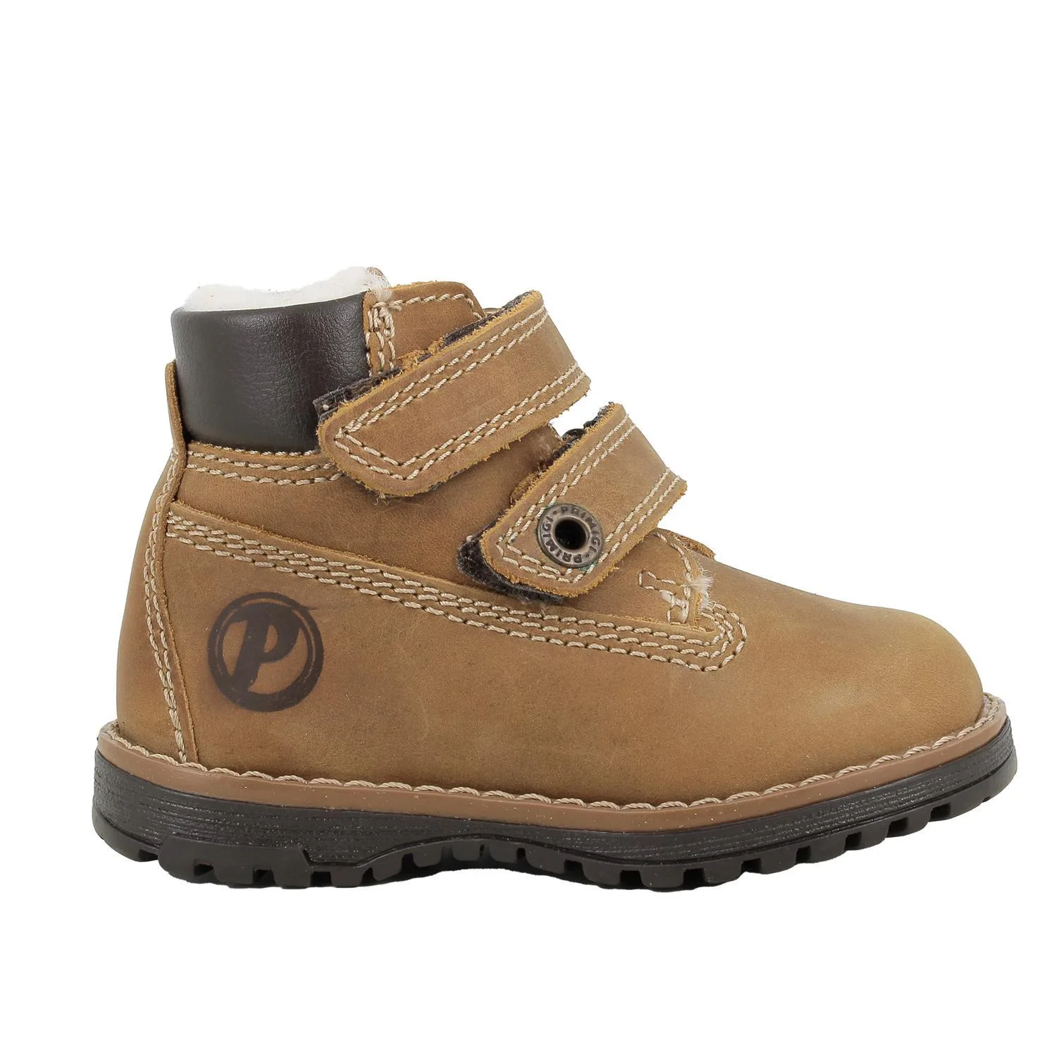 Primigi Scarponcini da bambino marrone con strap, Taglia 34