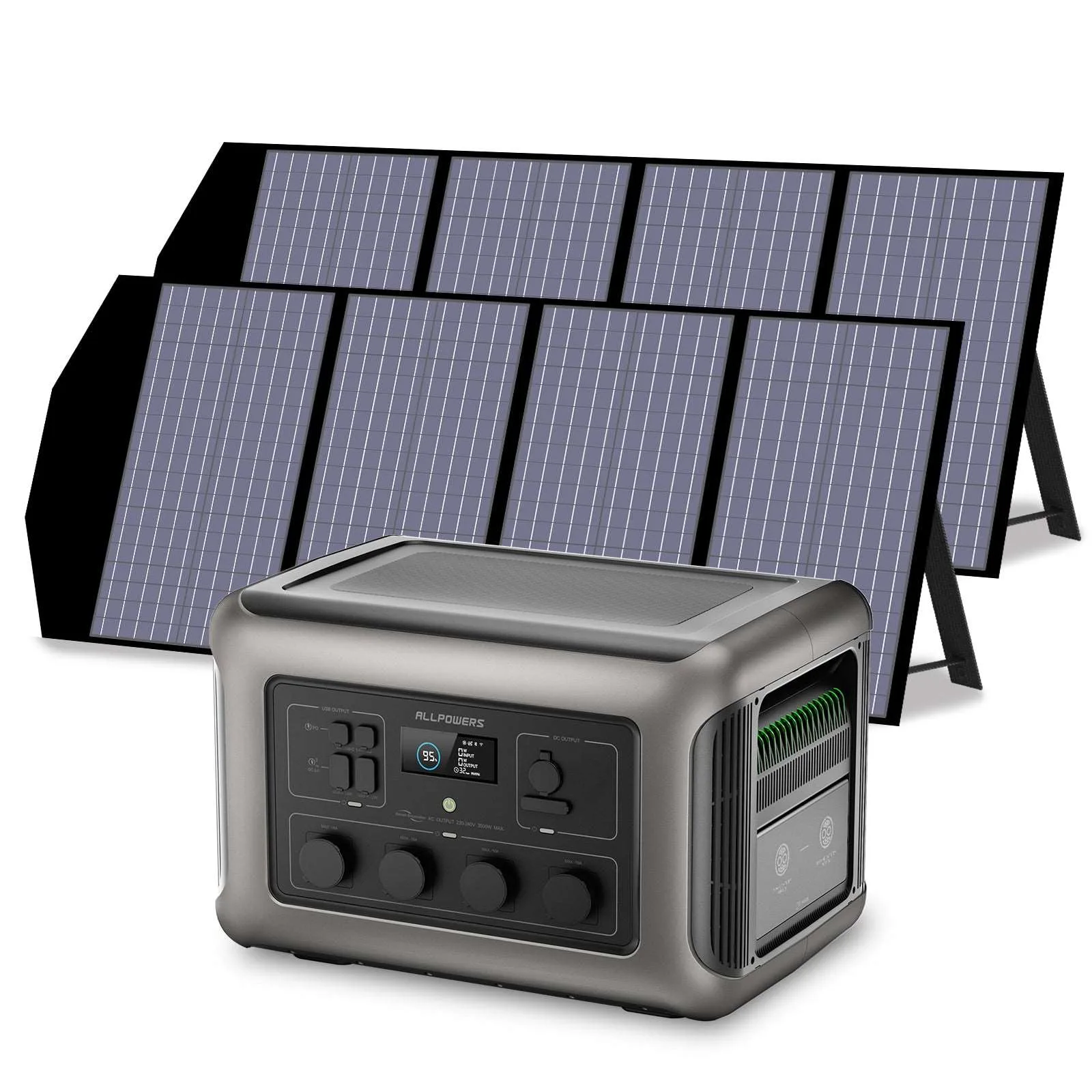 ALLPOWERS 3500W Generatore Solare (R3500 + SP029 140W Pannello Solare) - R3500+2PCS SP029 140W Pannello solare