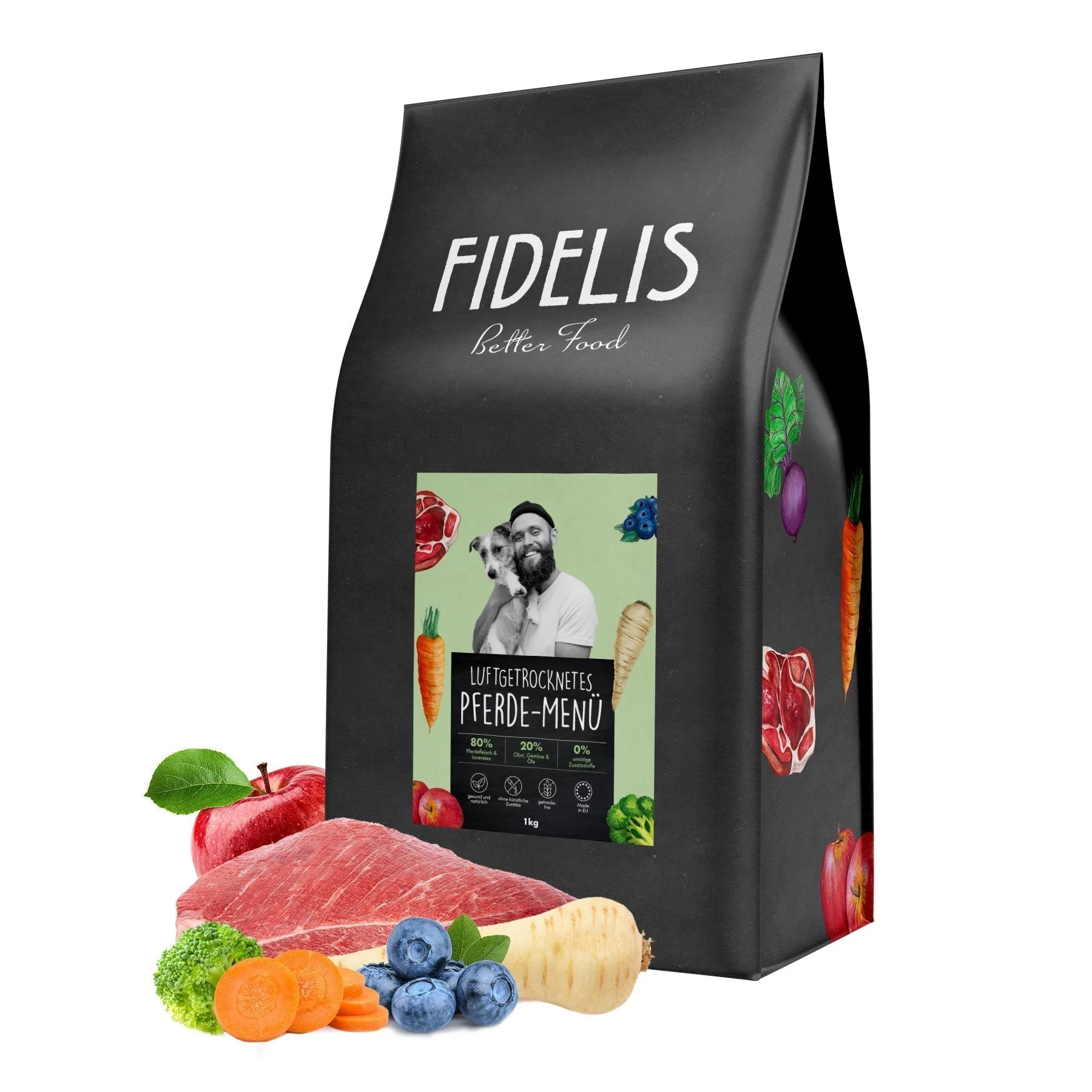getrocknetes Pferde-Menü (70g-Probe) – L