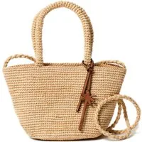 MANEBI Borsa Panier in rafia misura mini