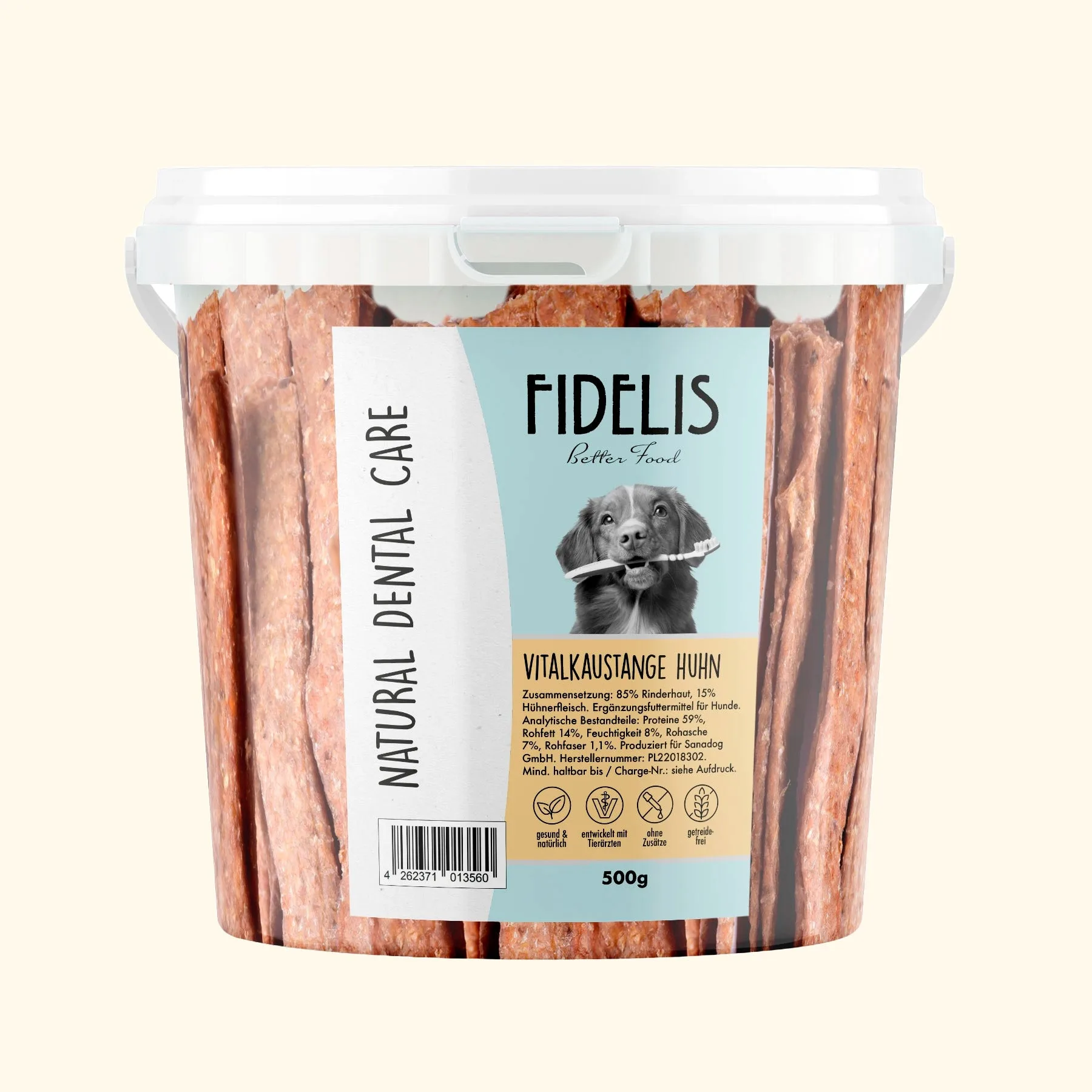 Vital bâtonnets à mâcher poulet (500g)