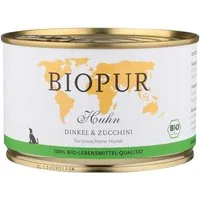 Biopur Adult Pollo, Farro e Zucchine Umido per Cani - 400 g, Singola