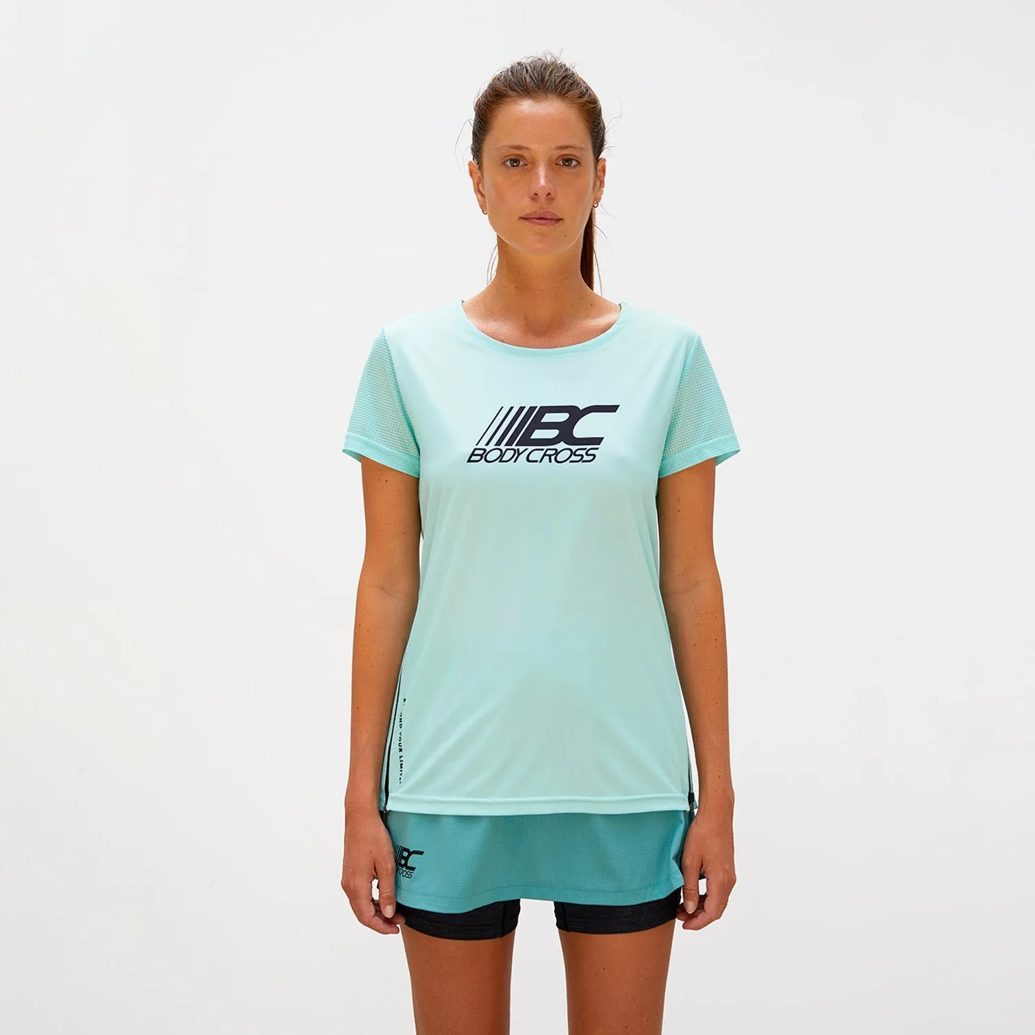 ZipRun T-shirt - Vert / S – Argento