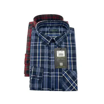 CAMICIA COTONE MANICHE LUNGHE QUADRETTI STORMY LIFE C0061 – Uomo
