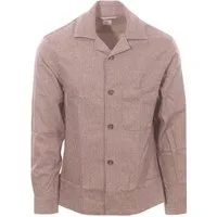 overshirt in lana e cashmere micro pied de poule – Uomo