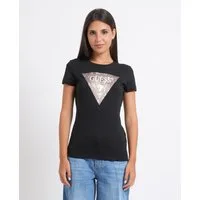 T-shirt donna Guess logo a triangolo grande