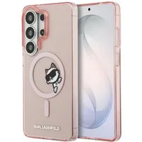Custodia MagSafe per Samsung Galaxy S26 Ultra S948, Karl Lagerfeld, IML Choupette Peekaboo Logo, Rosa
