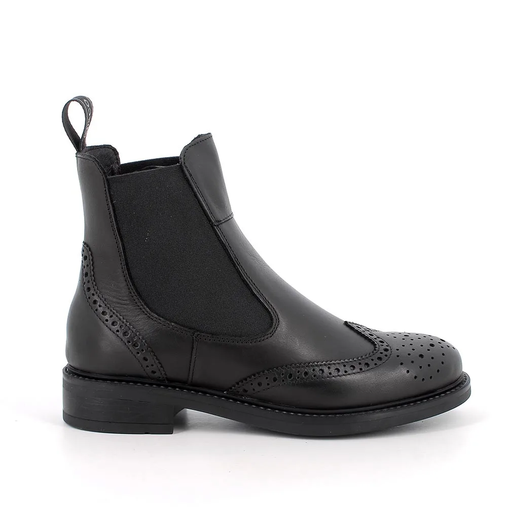 Stivaletti beatles da donna nero con elastico, Taglia 37 - IgieCo