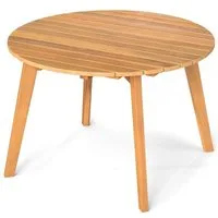 Table d'appoint ronde Coast en bois d'acacia – Ø 62 x 40 cm – Naturel