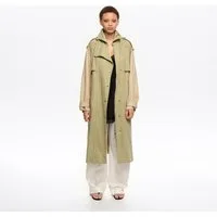 Trench maxi bicolore vert clair – XSS · Donna
