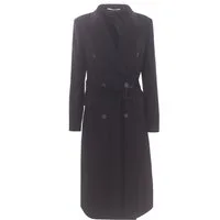 Cappotto doppiopetto in lana e cashmere con cintura – Donna