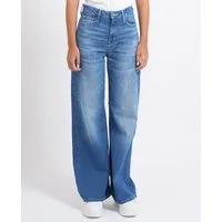 Jeans donna Guess wide leg in denim – Blu