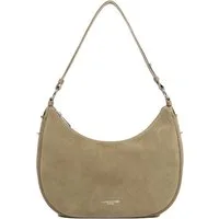 LANCASTER Borsa grande a spalla in suede – Beige