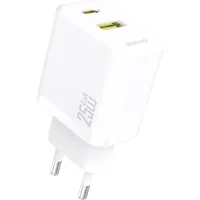 Caricabatterie Rete Dudao A26T, 25W, 3A, 1 x USB-A - 1 x USB-C, Bianco – L