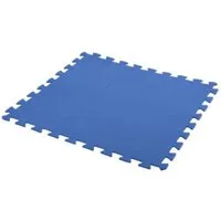 Tapis de sol - Free and Easy - Tapis Piscine - 50 x 50 cm - 27 pièces - 6,75m² - Bleu