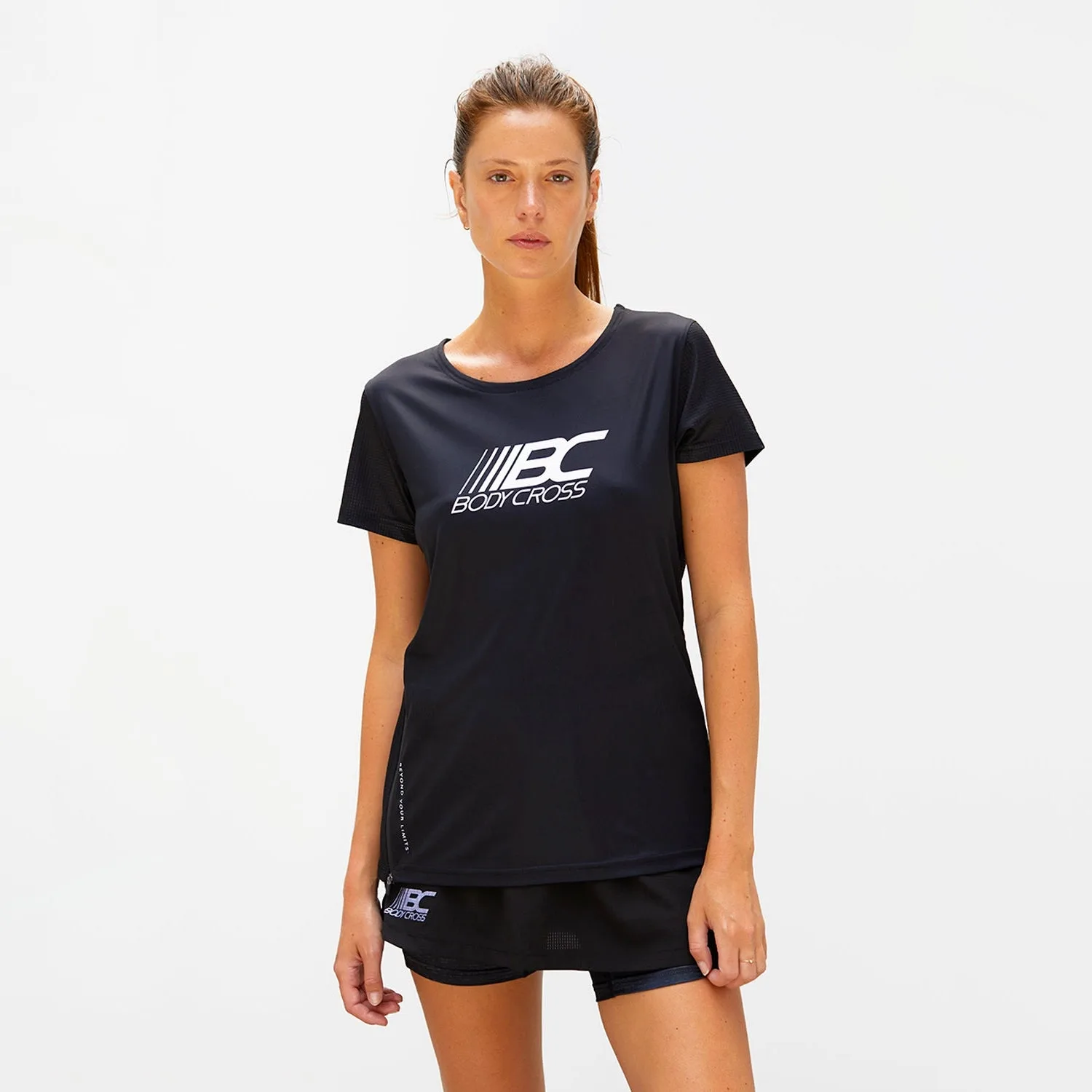 ZipRun T-shirt - Noir / XL – Argento