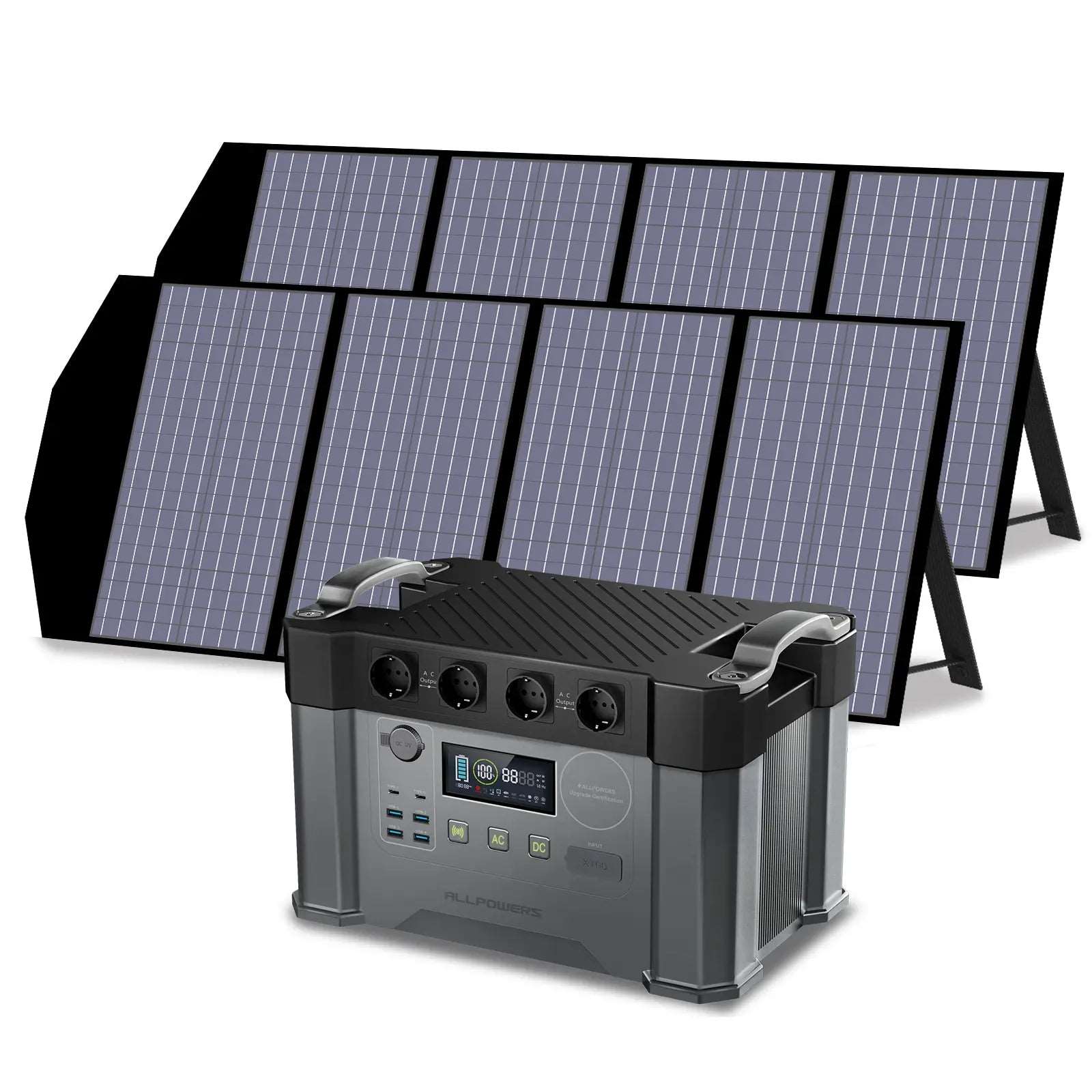 ALLPOWERS 2000W Generatore Solare (S2000 + SP029 140W Pannello Solare) - S2000+2PCS SP029 140W Pannello solare