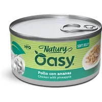 Oasy Natury Soft Jelly con Pollo con Ananas per Gatti - 150 g, Singola