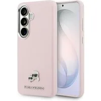 Custodia MagSafe per Samsung Galaxy S26 S942, Karl Lagerfeld, Karl & Choupette Head's Pin, Rosa