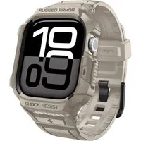 Custodia Spigen Rugged Armor Pro V2 per Apple Watch Series 10 / 11 46mm, Beige ACS10506