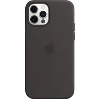 Silicone Backcover MagSafe voor de Apple iPhone 12 Pro Max - Zwart – 6.7 · Unisex