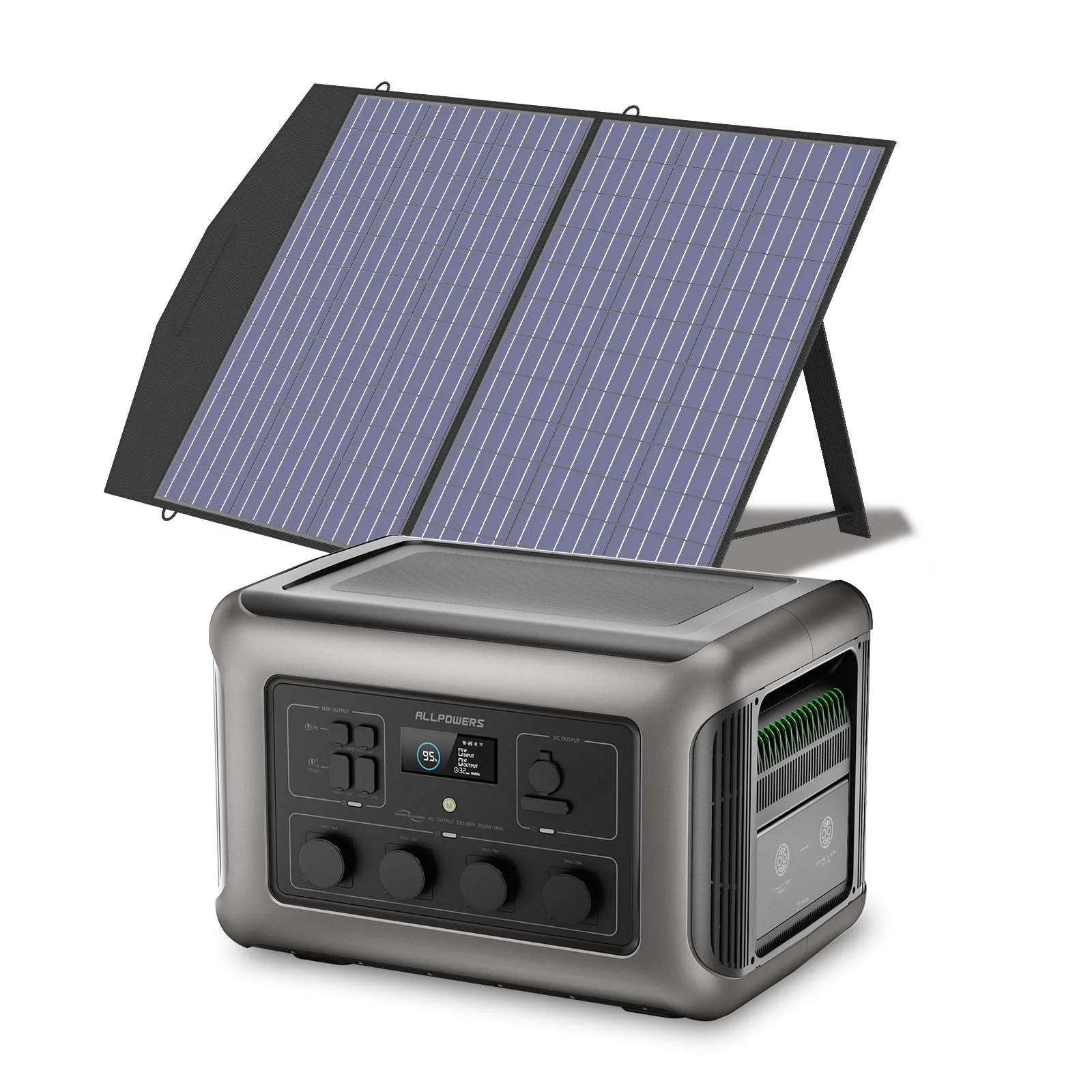 ALLPOWERS 3500W Generatore Solare (R3500 + SP027 100W Pannello Solare) - R3500 + SP027 Pannello solare 100W