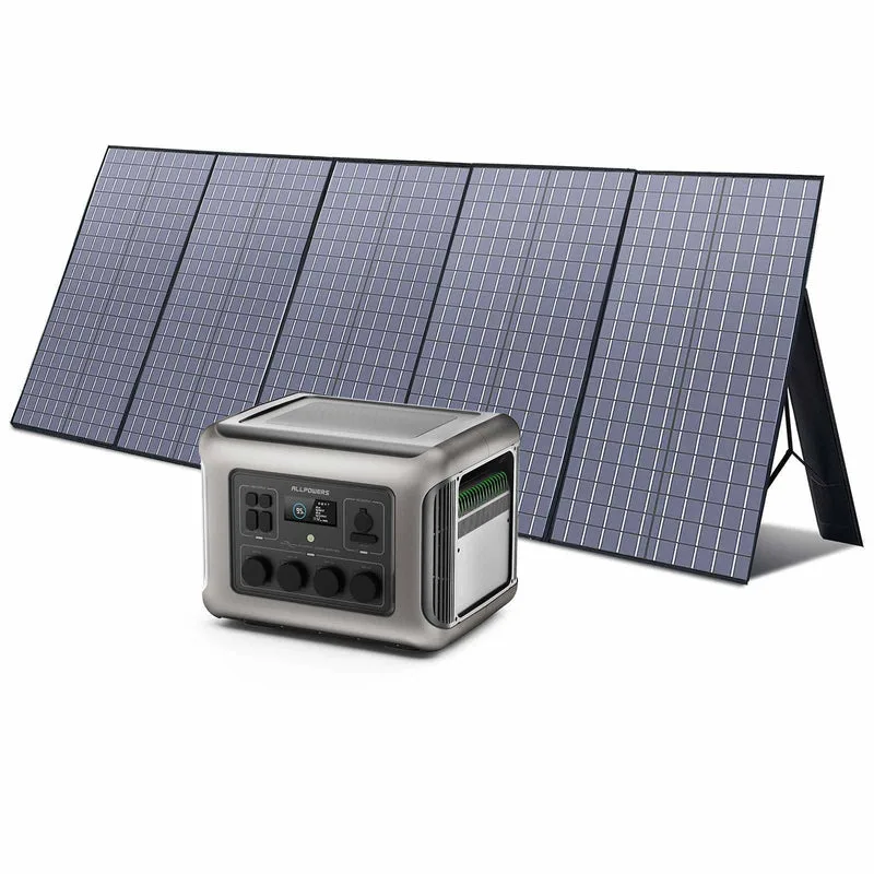 ALLPOWERS Generatore Solare 2500W (R2500 V2 + SP037 Pannello Solare 400W) - R2500 V2+1* (SP037 Pannello solare 400W)